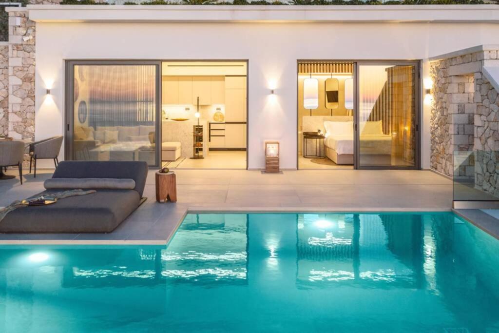 The Wave Twin Villa 1 Kathisma Beach Lefkada 外观 照片