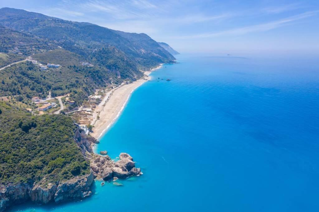 The Wave Twin Villa 1 Kathisma Beach Lefkada 外观 照片